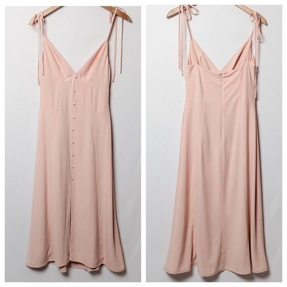 HOUSE OF CB Cornelia Dress Pink Midi  S Small - Picture 5 of 9